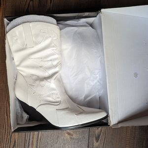 White cowboy boots